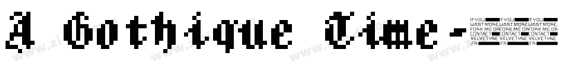 A Gothique Time字体转换